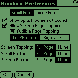 Preferences Screen